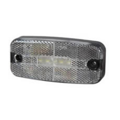 Durite 0-170-60 Clear LED Rectangular Front Marker Lamp 12/24V PN: 0-170-60-CLEARANCE